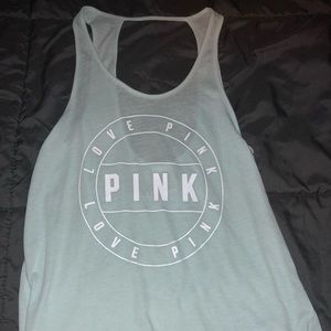 Pink tank top Tiffany blue